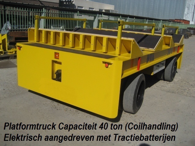 Coil Transporter Aandrijving met Tractiebatterijen Capaciteit 40.000 kg