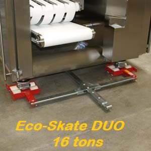 Transport Rollen Type Eco Skate Duploideale oplossing op Epoxy VloerenHeavy Load