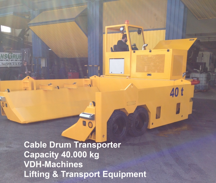 Cable Drum Transporter Capacity 40.000 kg Build for The Prysmian Group Netherlands