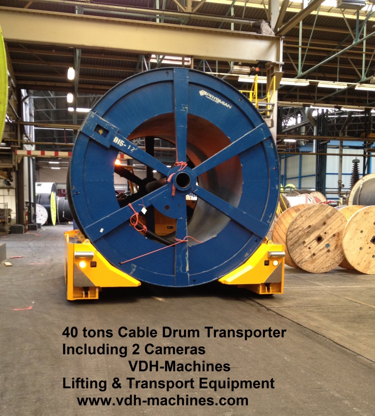 Cable Drum Transporter Capacity 40 tonsAt the Prysmian Site Netherlands